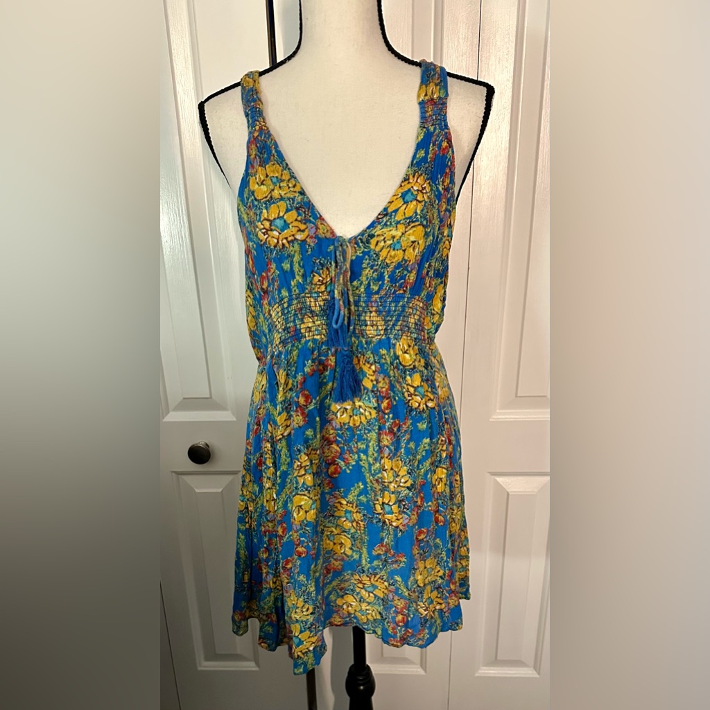 Designed By Free People!!! Fab Condition Crisscross Sundress With Built In Slip